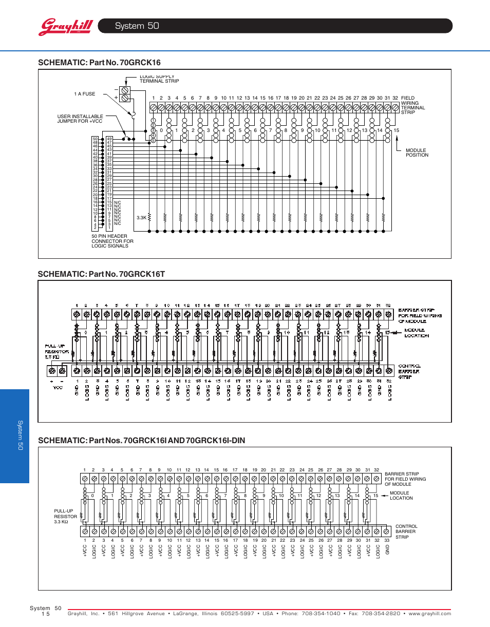 System 50 | Grayhill Racks 16 Channel User Manual | Page 5 / 7