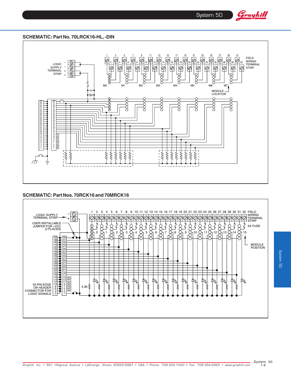 System 50 | Grayhill Racks 16 Channel User Manual | Page 6 / 7