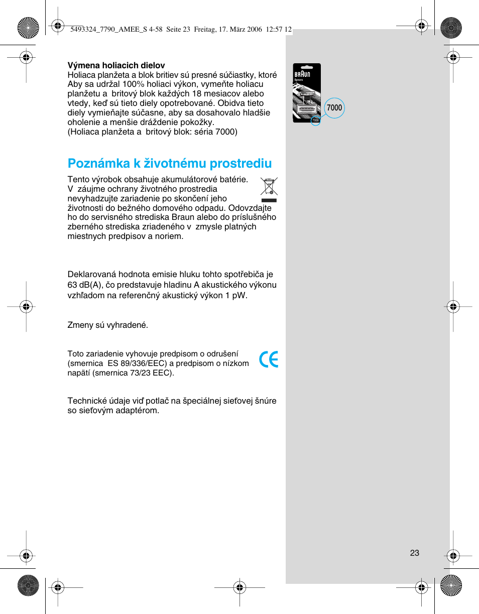 Braun SYNCROPRO 5492 User Manual | Page 23 / 57