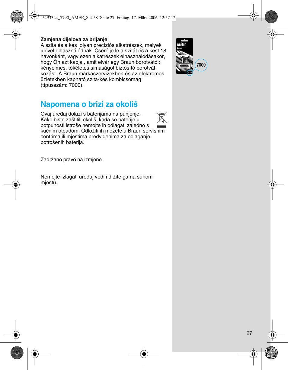 Braun SYNCROPRO 5492 User Manual | Page 27 / 57