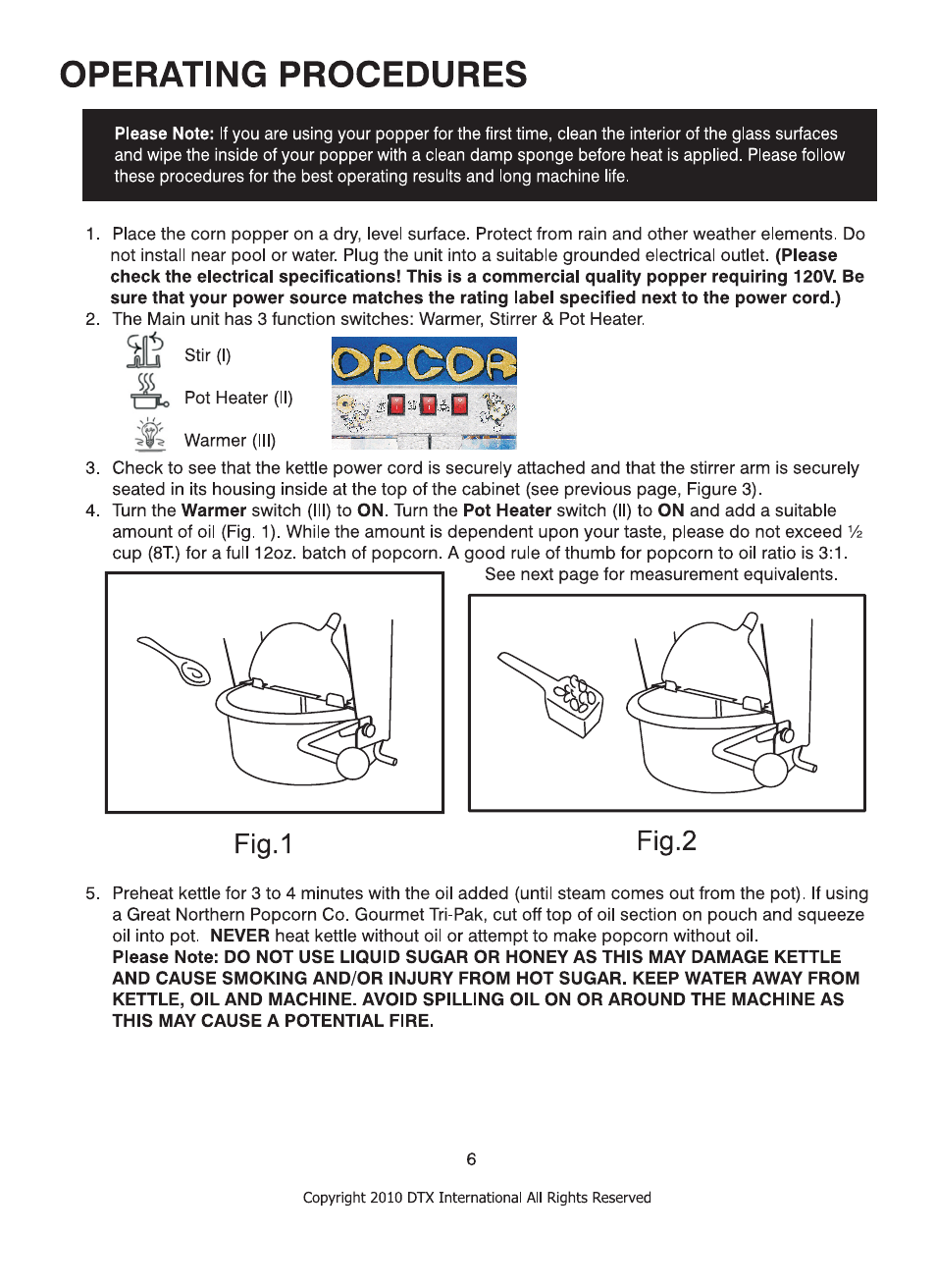 Great Northern Popcorn 6210 Pop Heaven 12oz Popcorn Machine (also applicable to for the 6208 TopStar) User Manual | Page 6 / 8