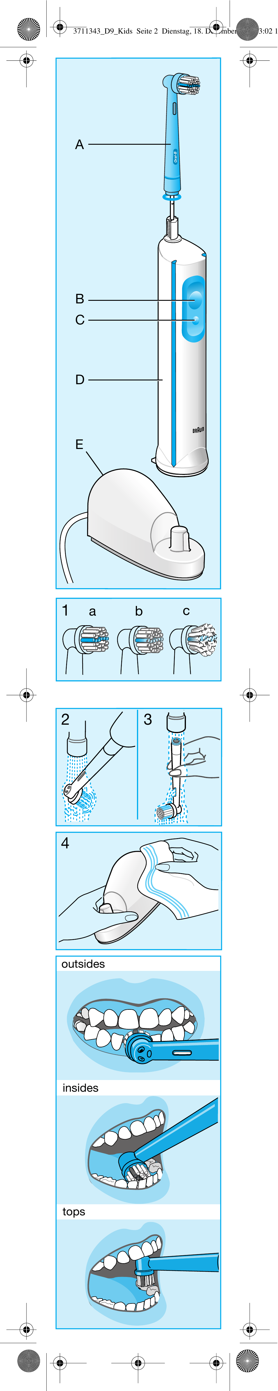 Braun D 9513 K User Manual | Page 2 / 18