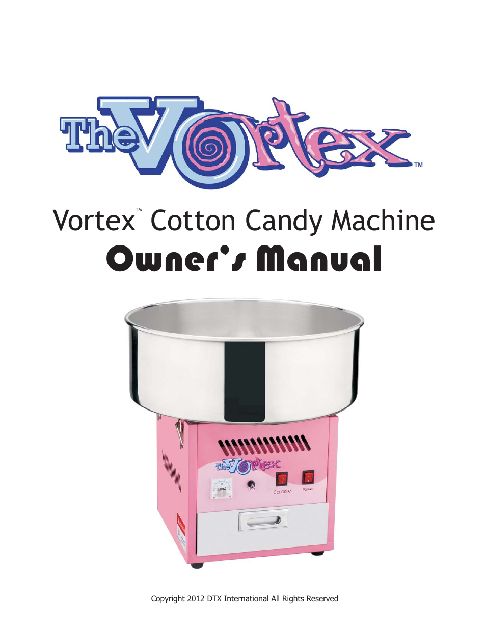 Great Northern Popcorn 6301 Vortex Cottaon Candy Machines User Manual | 16 pages