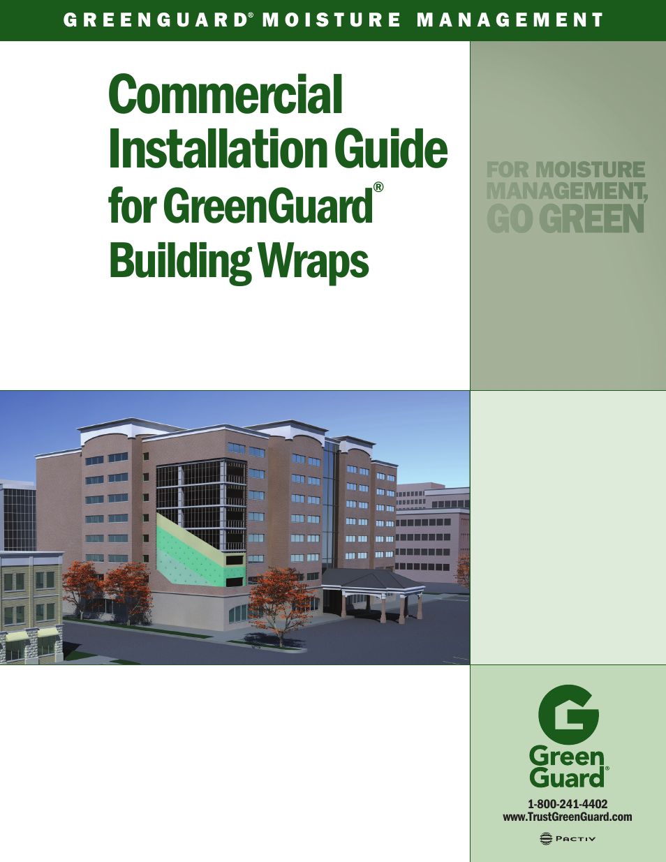 GreenGuard Commercial Building Wraps User Manual | 16 pages