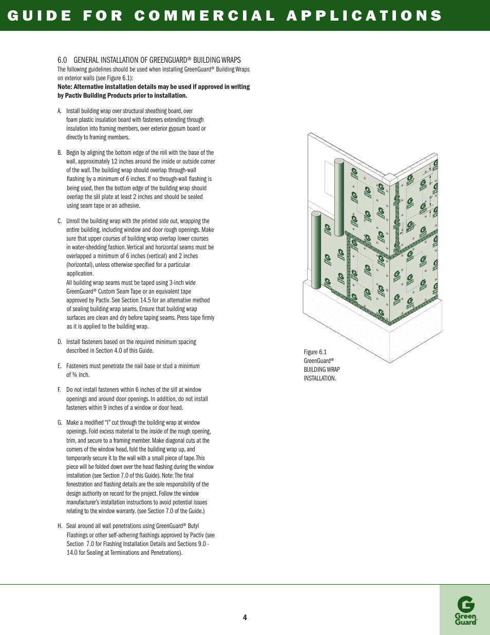 GreenGuard Commercial Building Wraps User Manual | Page 5 / 16