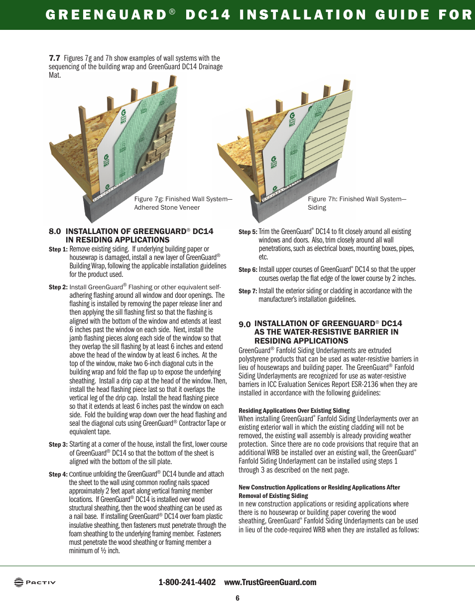 GreenGuard DC14 Drainage Mat User Manual | Page 7 / 8