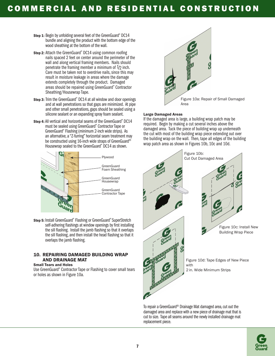 GreenGuard DC14 Drainage Mat User Manual | Page 8 / 8