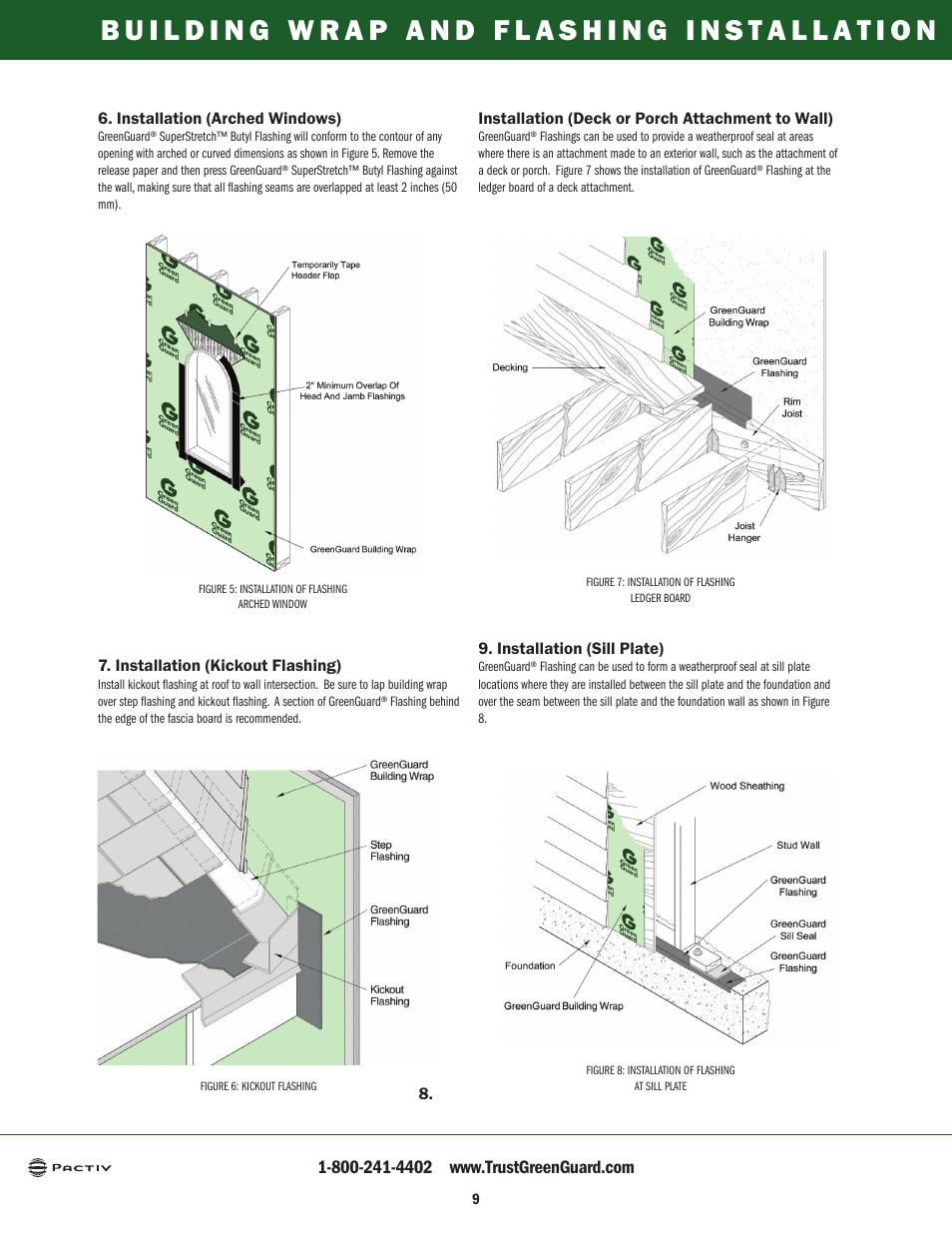 GreenGuard Residential Building Wraps User Manual | Page 10 / 12