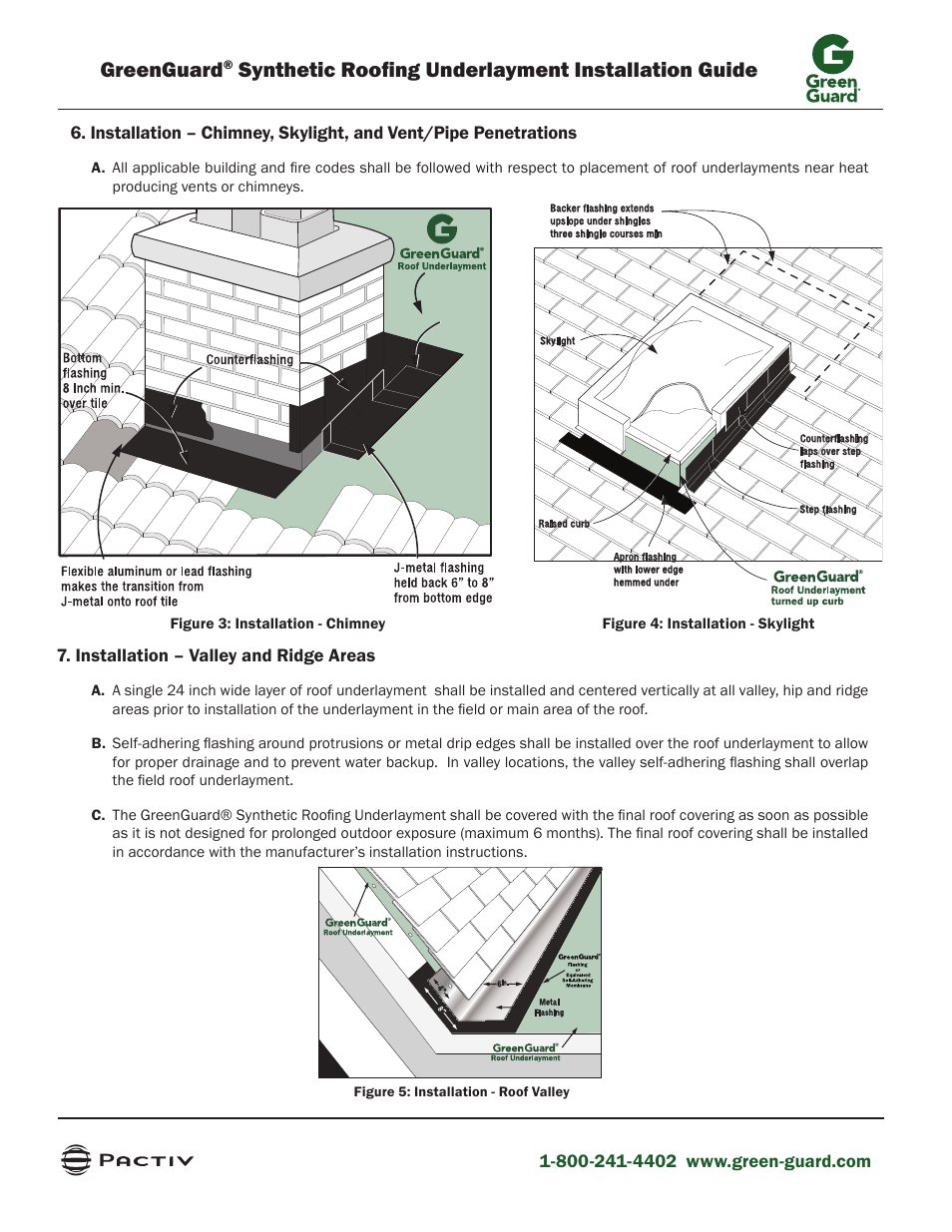 Greenguard, Synthetic roofing underlayment installation guide | GreenGuard Synthetic Roofing Underlayment User Manual | Page 3 / 4