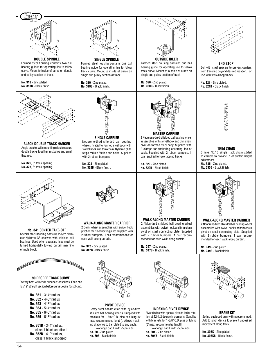H&H Specialties 300 Series Track Installation Instructions User Manual | Page 6 / 9
