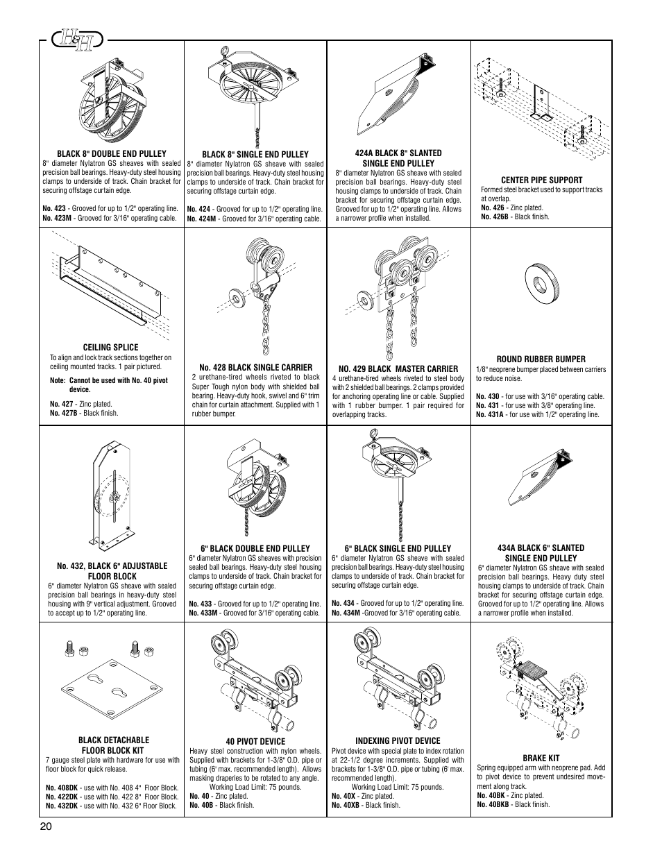 H&H Specialties 400 Series Track Installation Instructions User Manual | Page 6 / 11