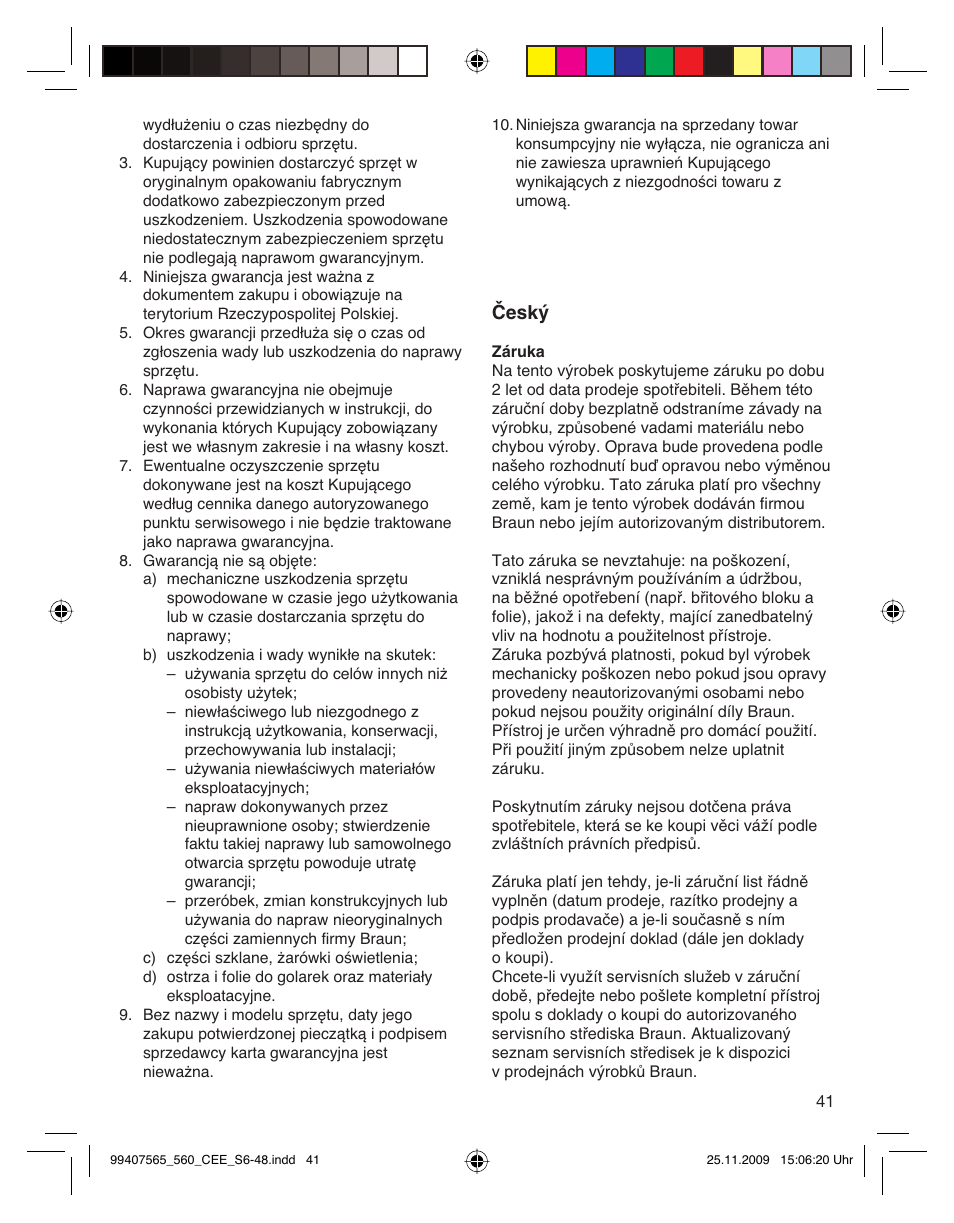 Braun 550 User Manual | Page 40 / 44