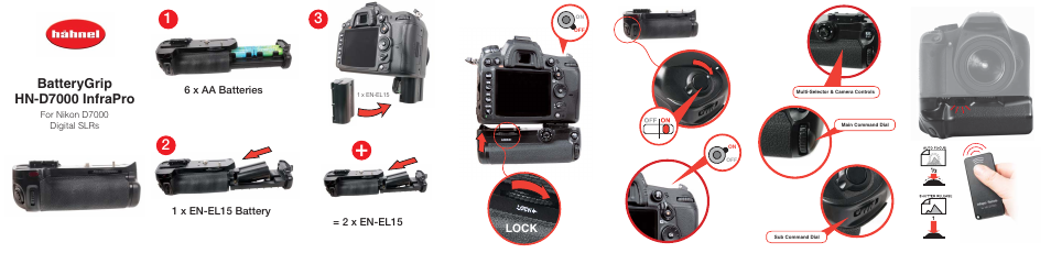 Hahnel HN-D7000 Infra Pro (for Nikon) User Manual | 2 pages