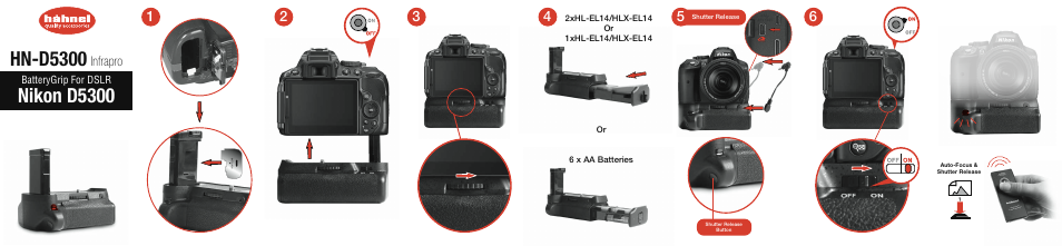 Hahnel HN-D5300 Infrapro (for Nikon) User Manual | 2 pages