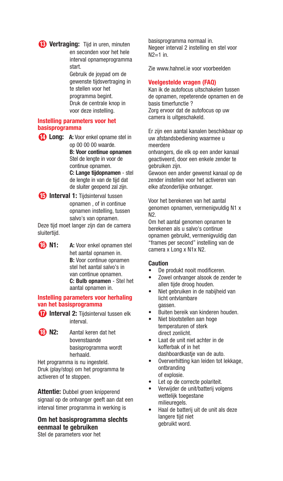 Hahnel Giga T Pro II Wireless Timer Remote User Manual | Page 42 / 42