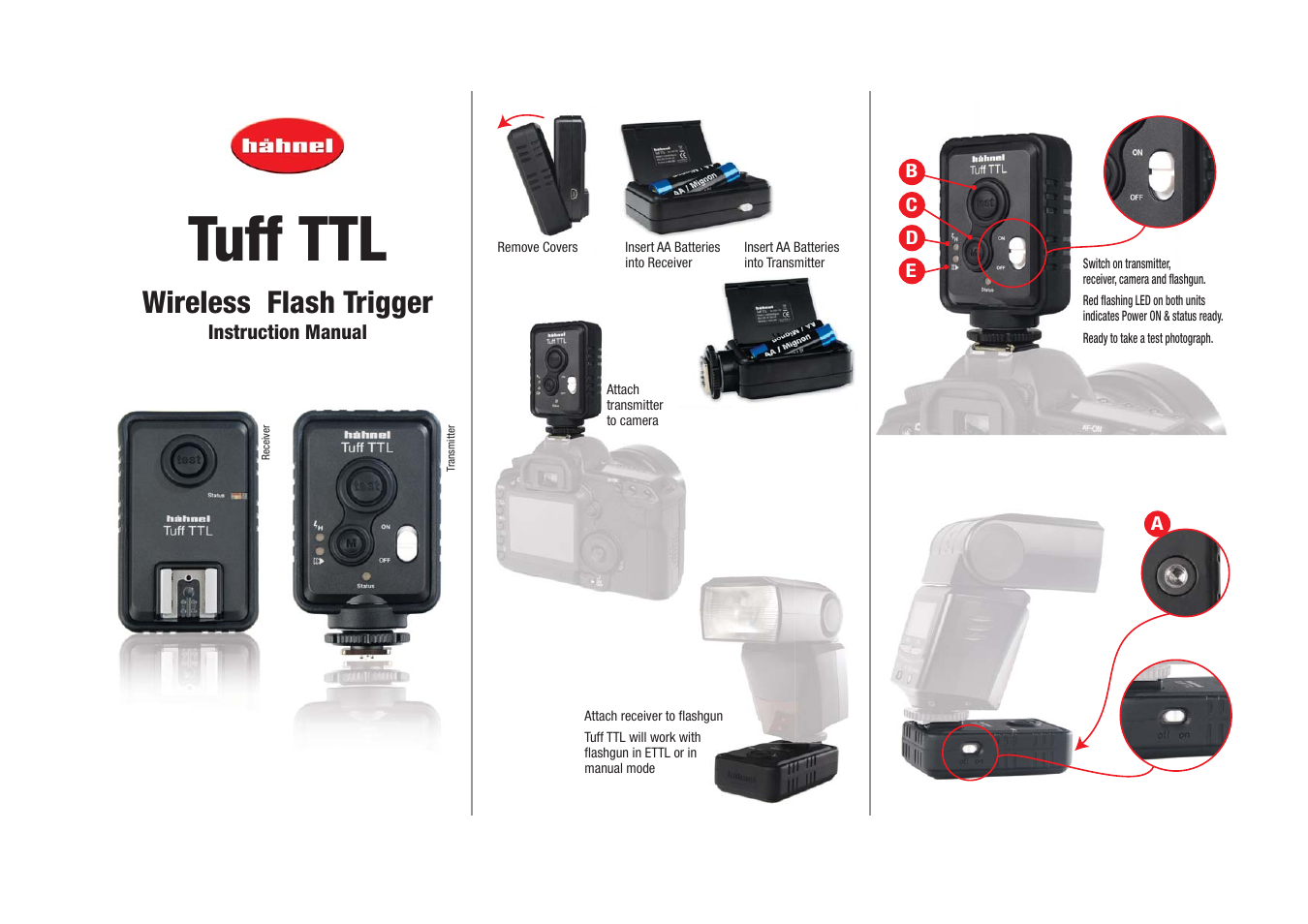 Hahnel Tuff TTL Wireless Flash Trigger - Nikon User Manual | 6 pages