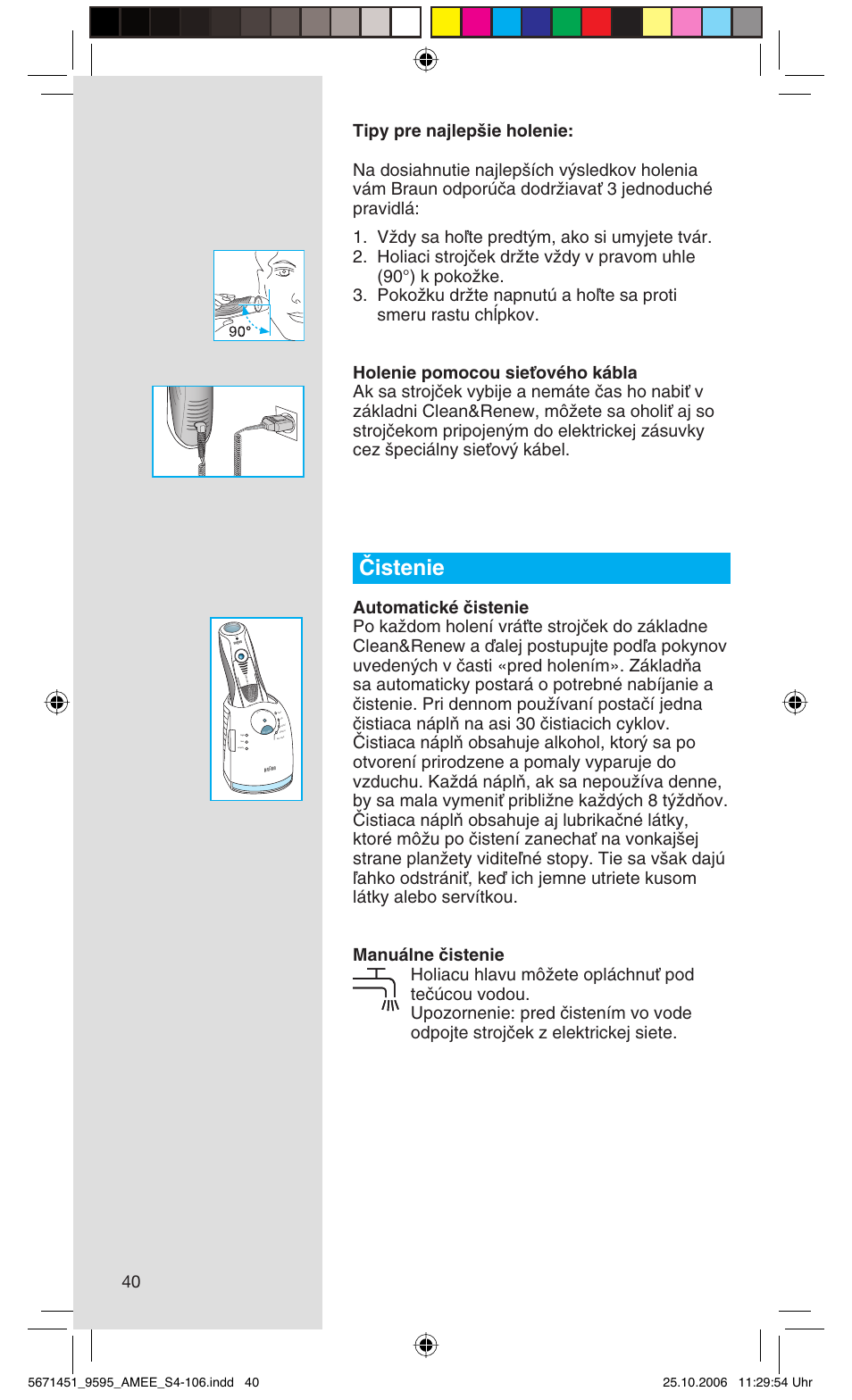 Âistenie, Rese t | Braun 5671 User Manual | Page 39 / 104