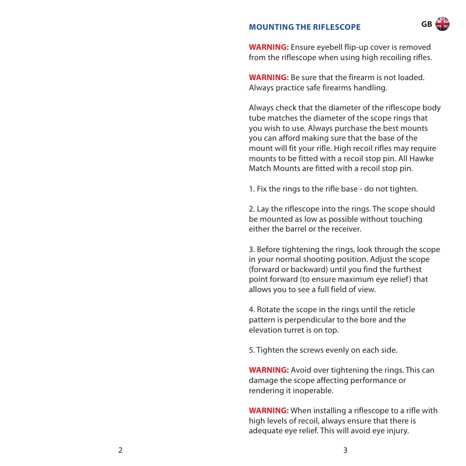 Hawke Optics Airmax 30 8-32x50 User Manual | Page 2 / 30