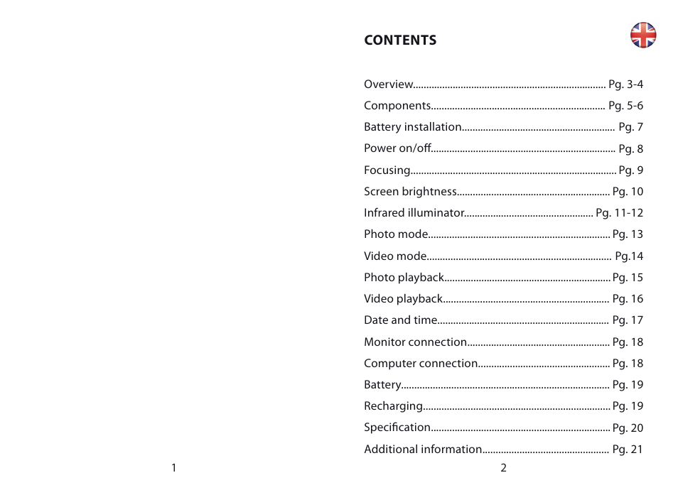 Hawke Optics Digital 5x User Manual | Page 2 / 12