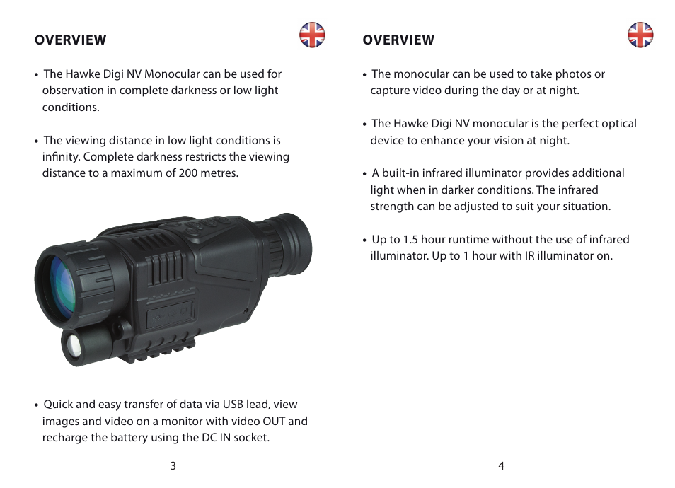 Hawke Optics Digital 5x User Manual | Page 3 / 12