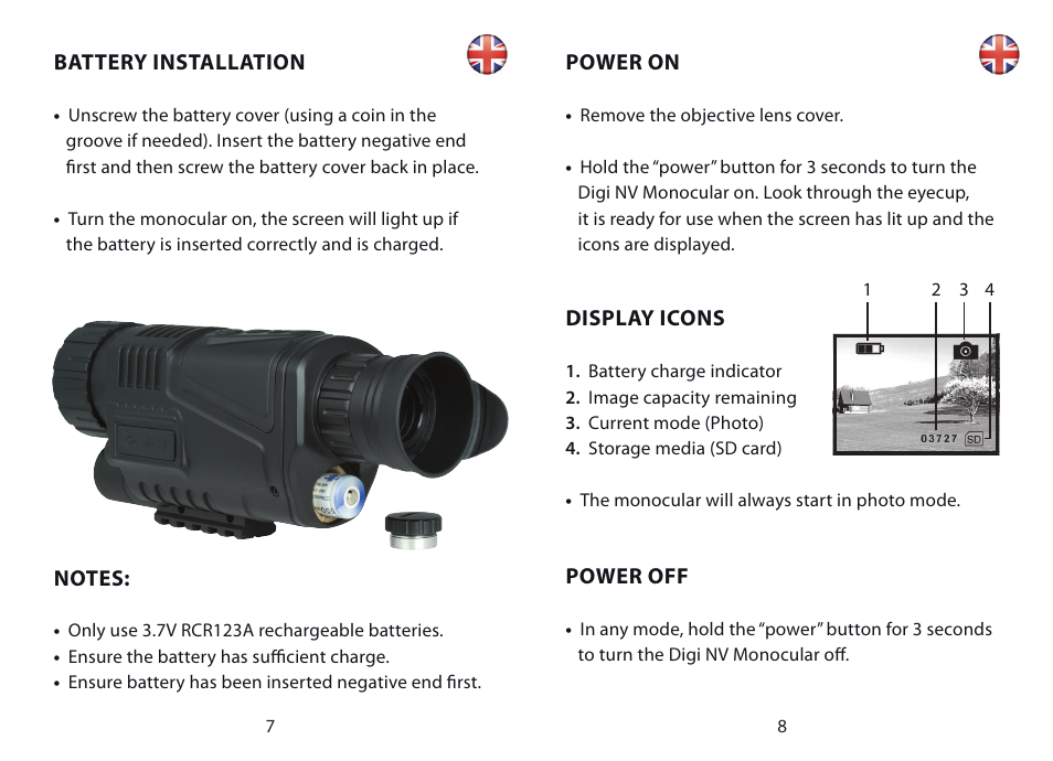 Hawke Optics Digital 5x User Manual | Page 5 / 12