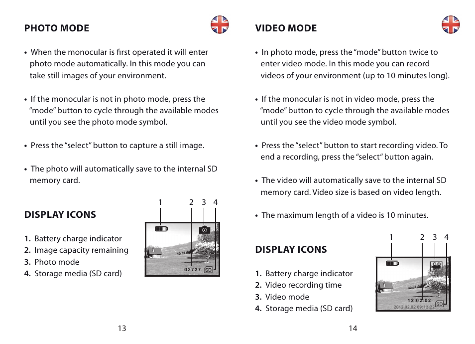 Hawke Optics Digital 5x User Manual | Page 8 / 12