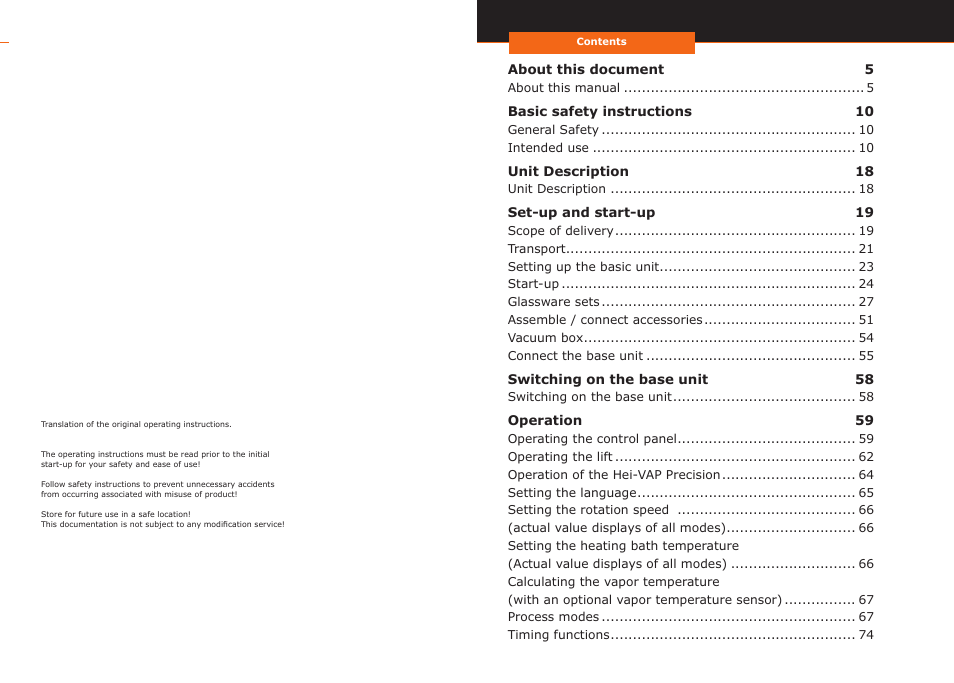 Heidolph Hei-VAP Precision User Manual | Page 2 / 59