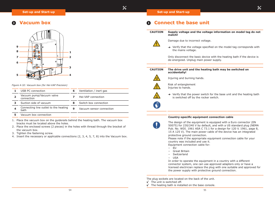 Connect the base unit vacuum box | Heidolph Hei-VAP Precision User Manual | Page 28 / 59