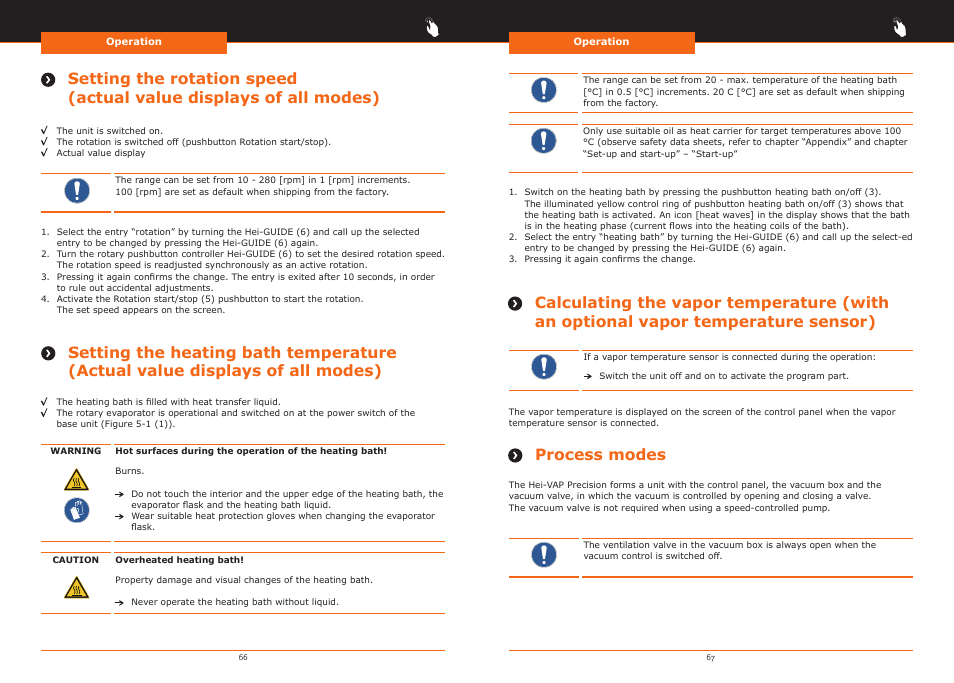 Process modes | Heidolph Hei-VAP Precision User Manual | Page 34 / 59