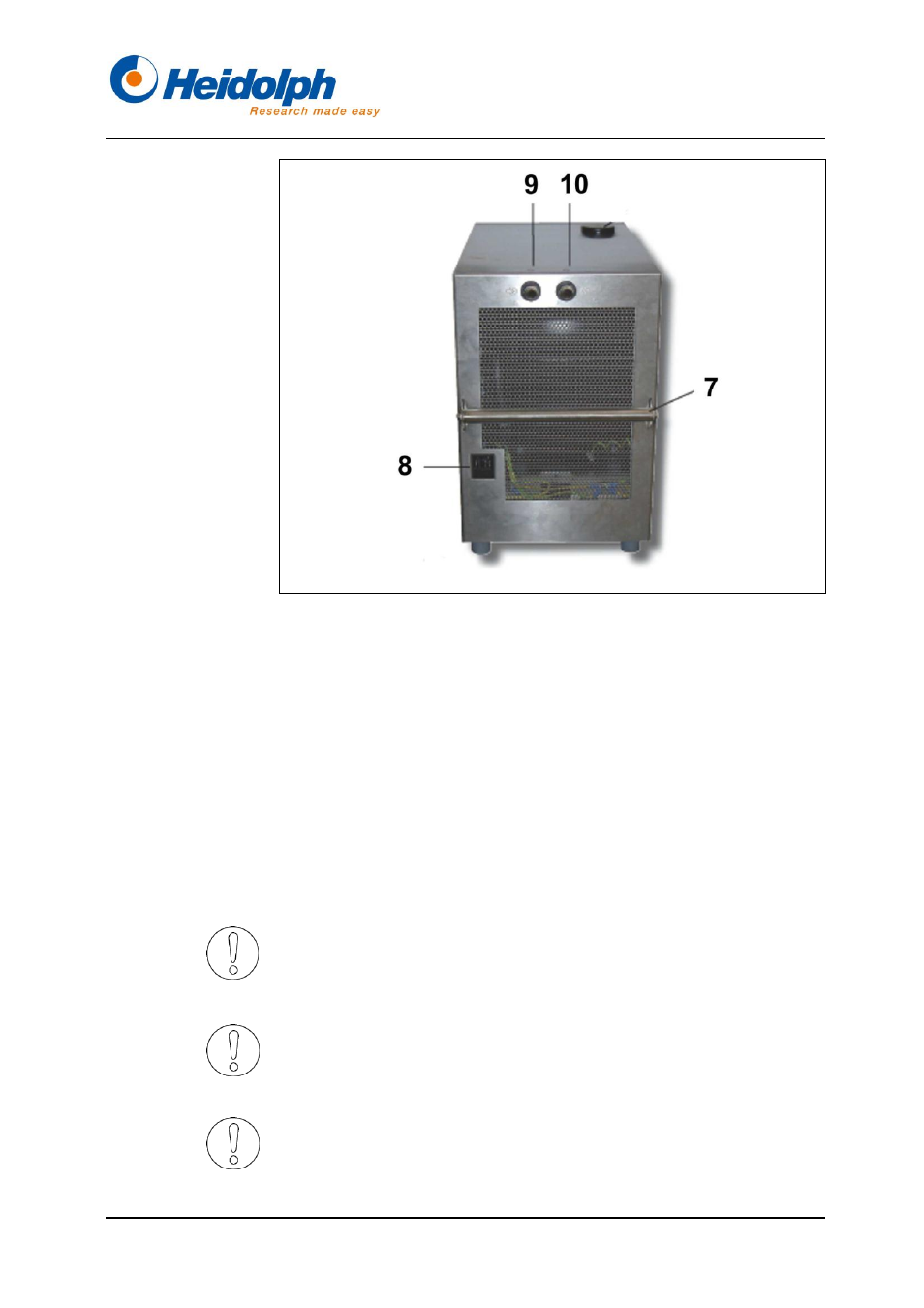Auswahl des kühlflüssigkeit, 1 auswahl der kühlflüssigkeit | Heidolph Rotacool Mini User Manual | Page 11 / 104