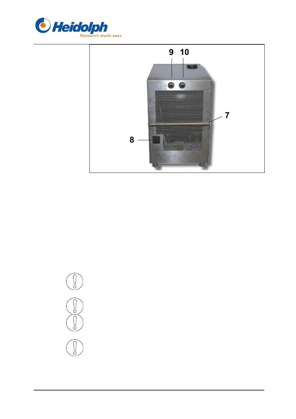 Scelta del fluido refrigerante, 1 scelta del fluido refrigerante | Heidolph Rotacool Mini User Manual | Page 91 / 104