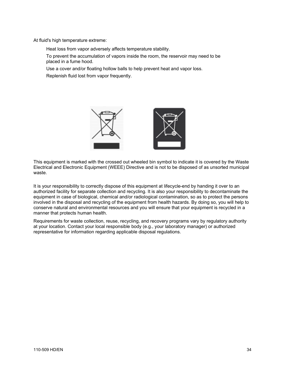 Equipment disposal (weee directive) | Heidolph RotaChill User Manual | Page 35 / 37