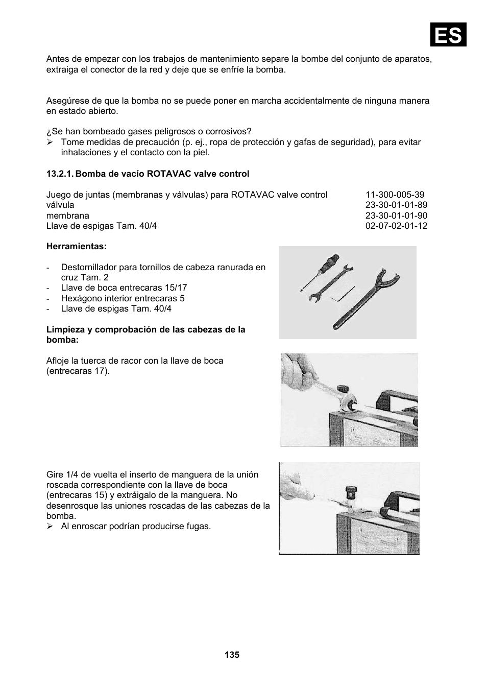Bomba de vacío rotavac valve control | Heidolph Vacuum Switchbox User Manual | Page 135 / 188