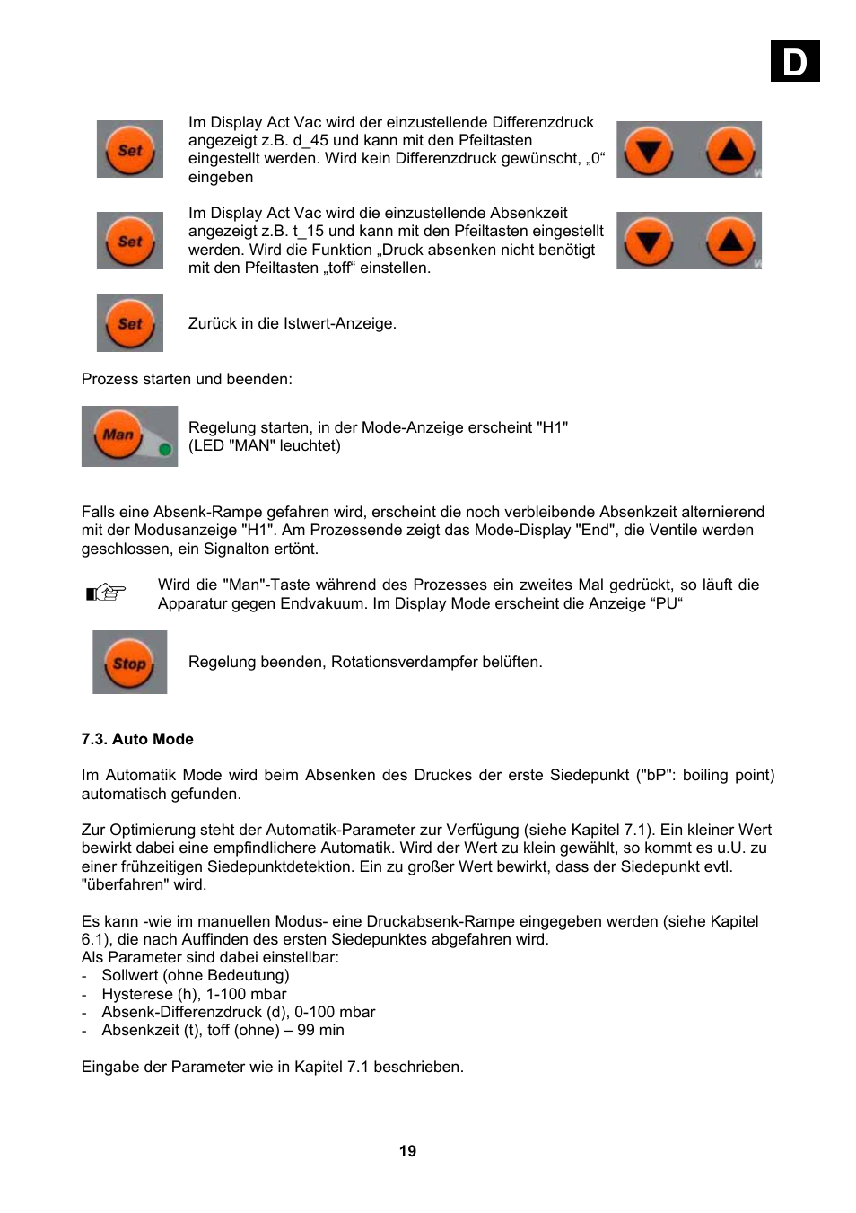 Auto mode | Heidolph Vacuum Switchbox User Manual | Page 19 / 188