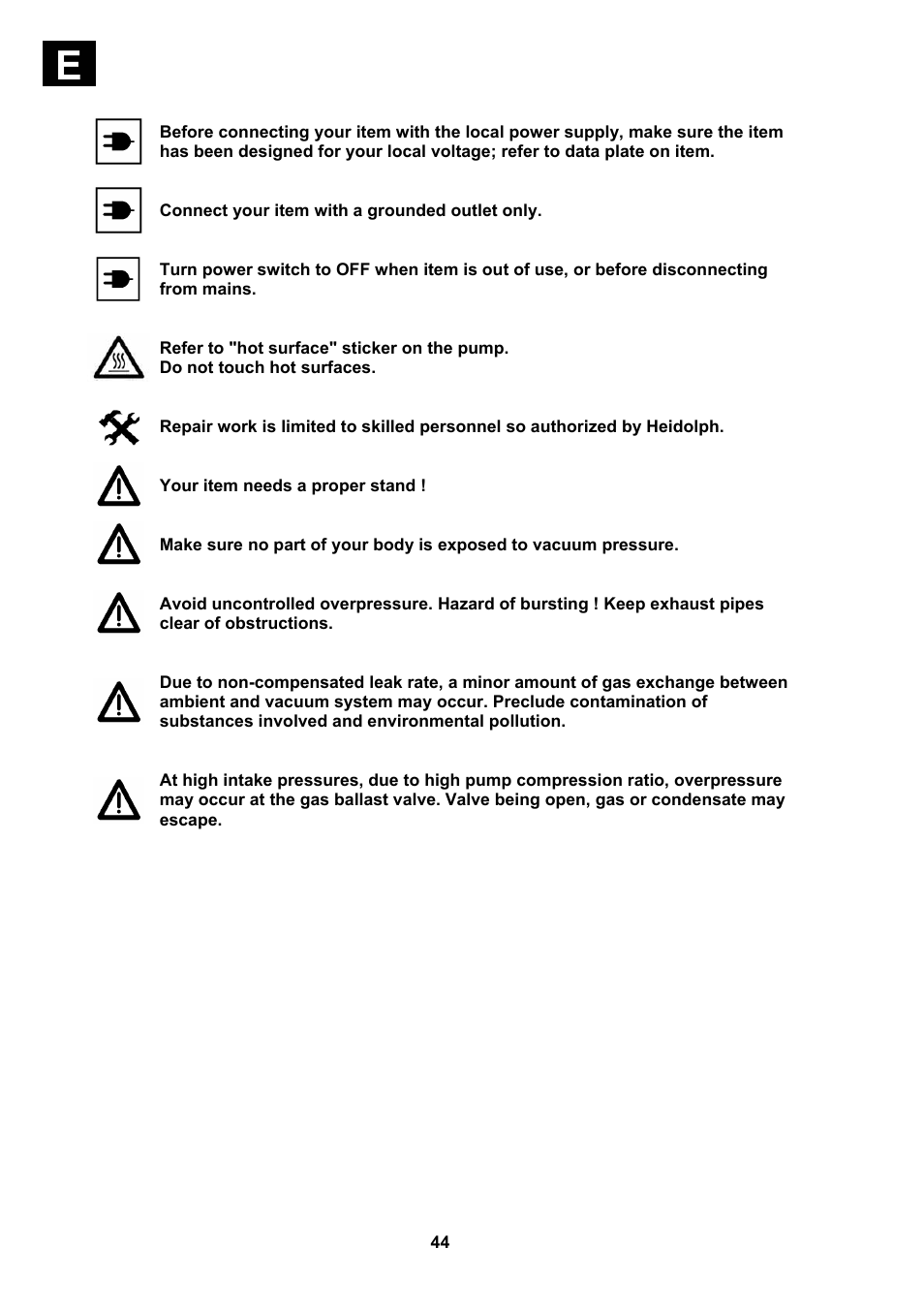 Heidolph Vacuum Switchbox User Manual | Page 44 / 188