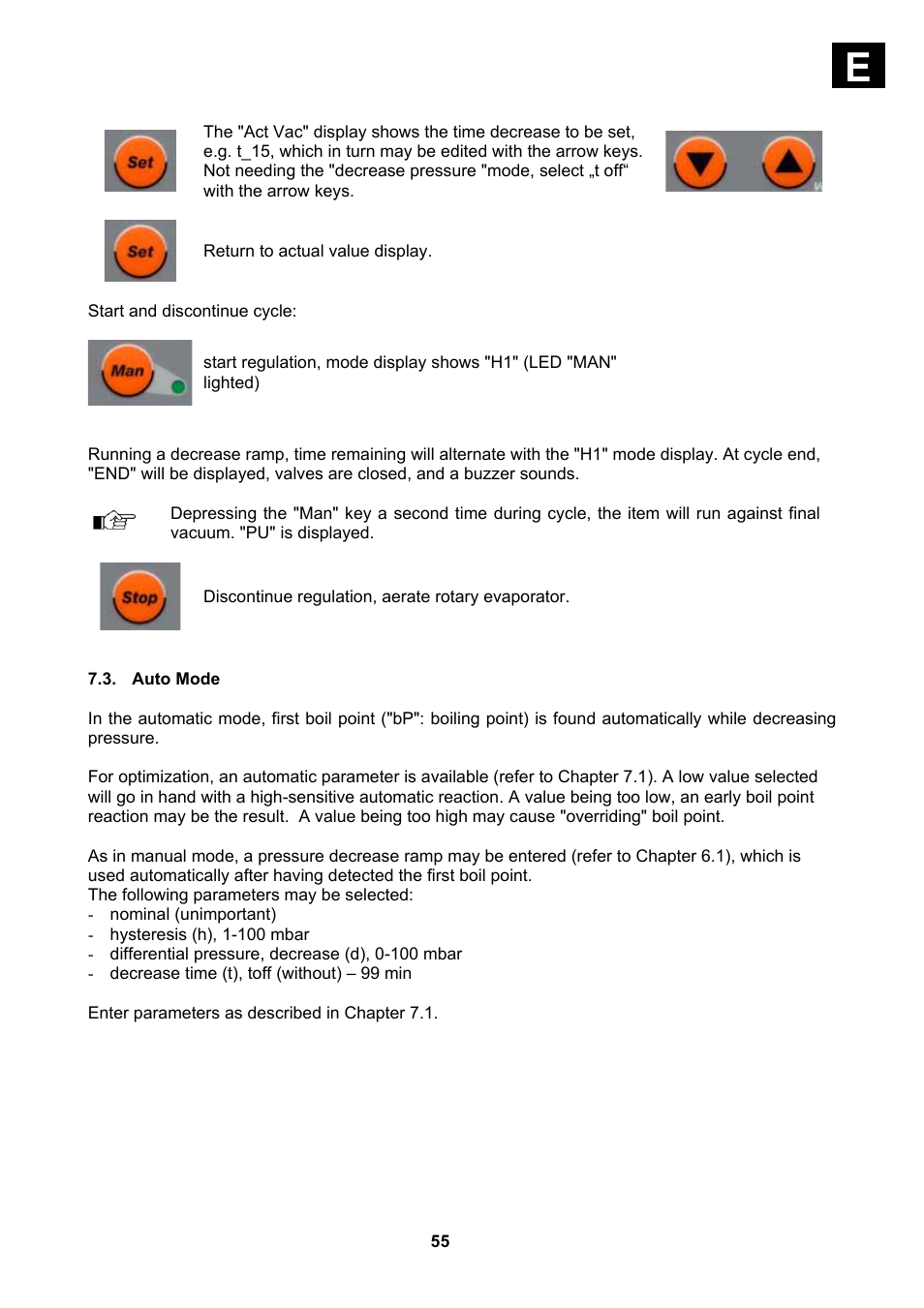 Auto mode | Heidolph Vacuum Switchbox User Manual | Page 55 / 188