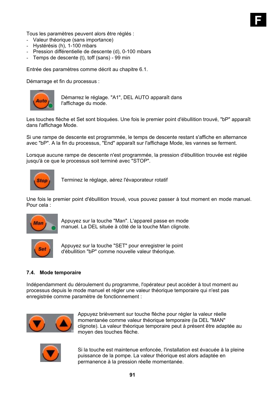 Mode temporaire | Heidolph Vacuum Switchbox User Manual | Page 91 / 188