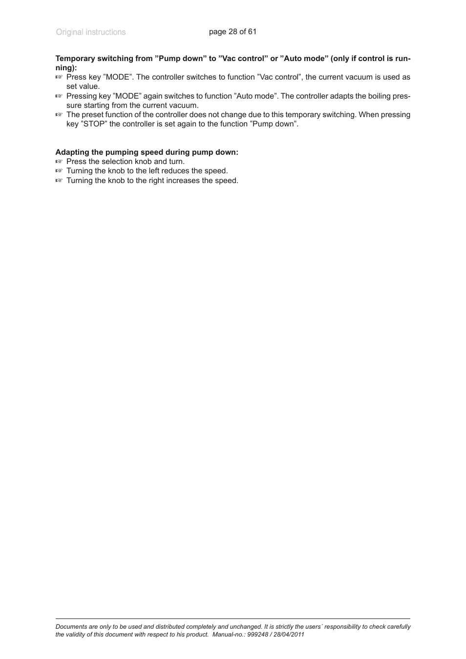 Heidolph ROTAVAC Vario pumping unit User Manual | Page 28 / 61