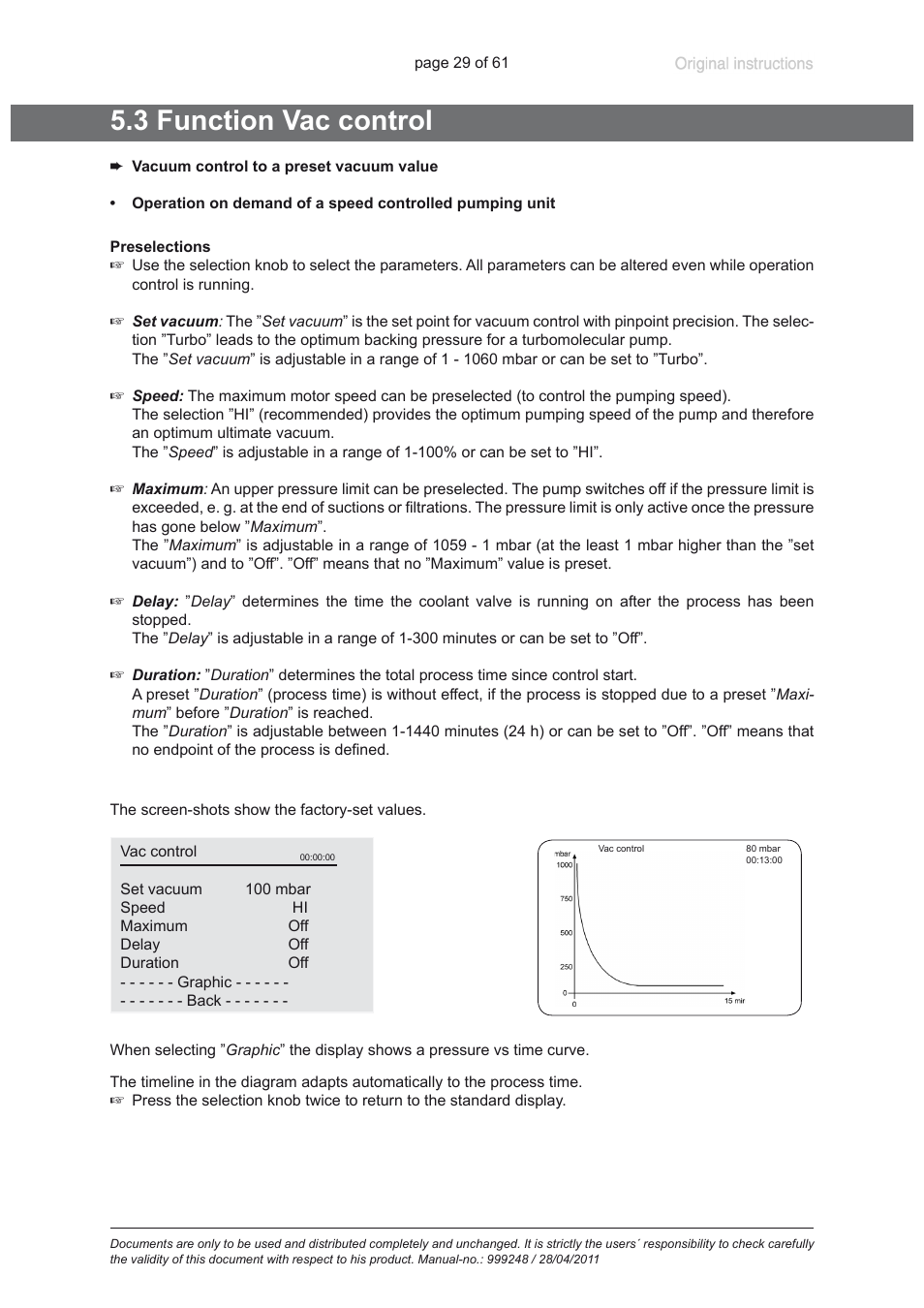 3 function vac control | Heidolph ROTAVAC Vario pumping unit User Manual | Page 29 / 61