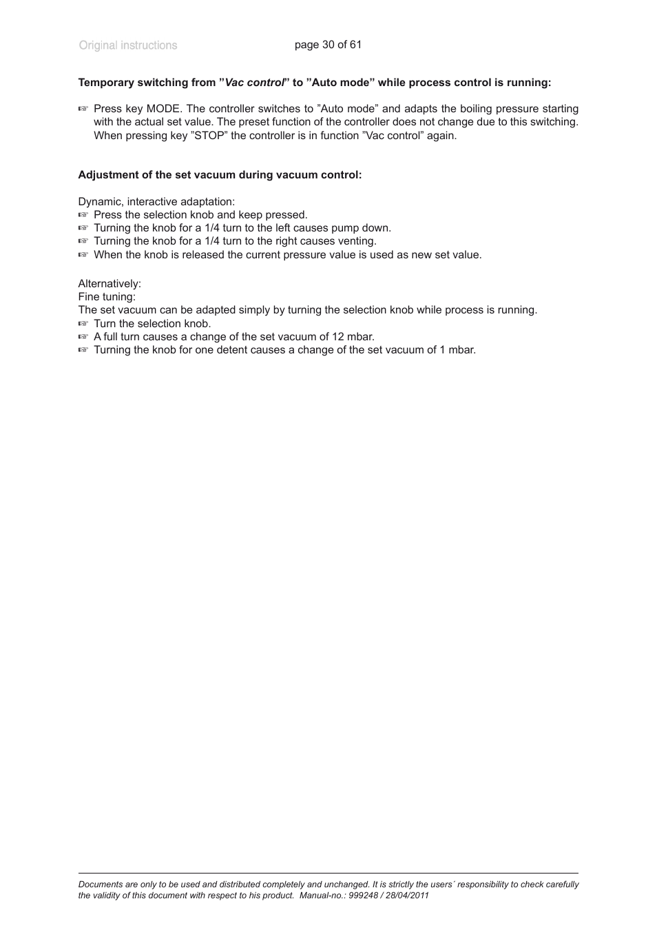 Heidolph ROTAVAC Vario pumping unit User Manual | Page 30 / 61