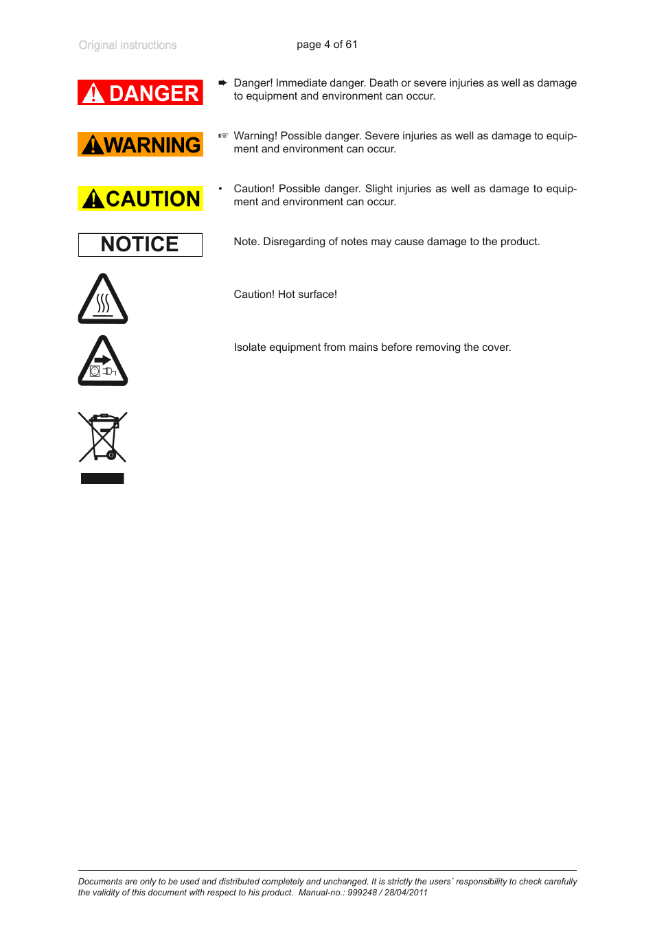 Notice | Heidolph ROTAVAC Vario pumping unit User Manual | Page 4 / 61