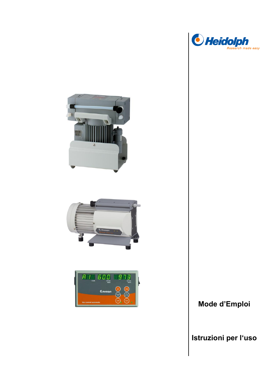 Heidolph VAC control automatic User Manual | 174 pages