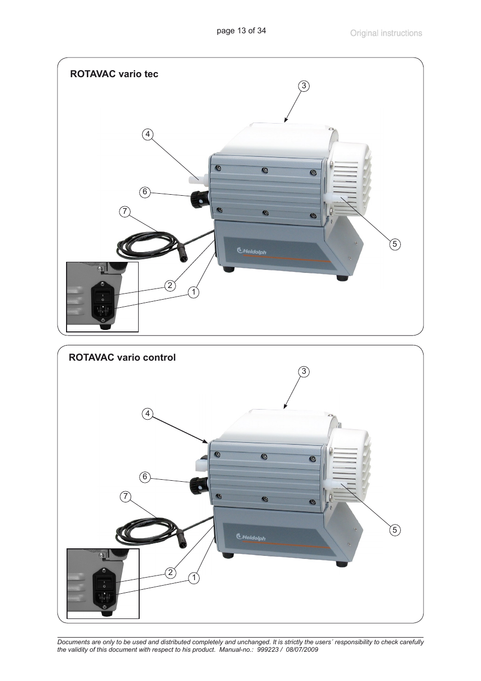 Heidolph ROTAVAC vario control User Manual | Page 13 / 34