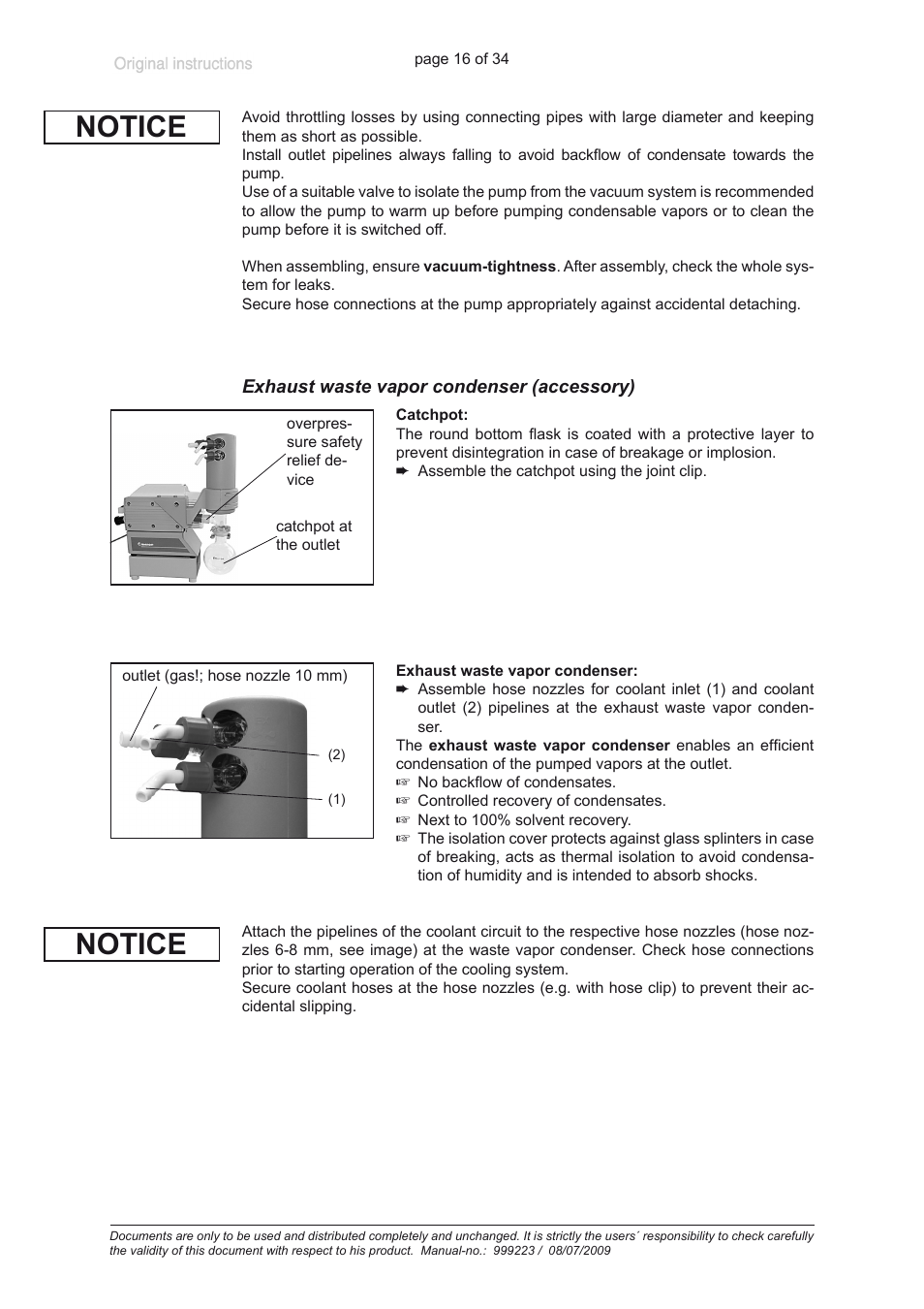 Notice | Heidolph ROTAVAC vario control User Manual | Page 16 / 34