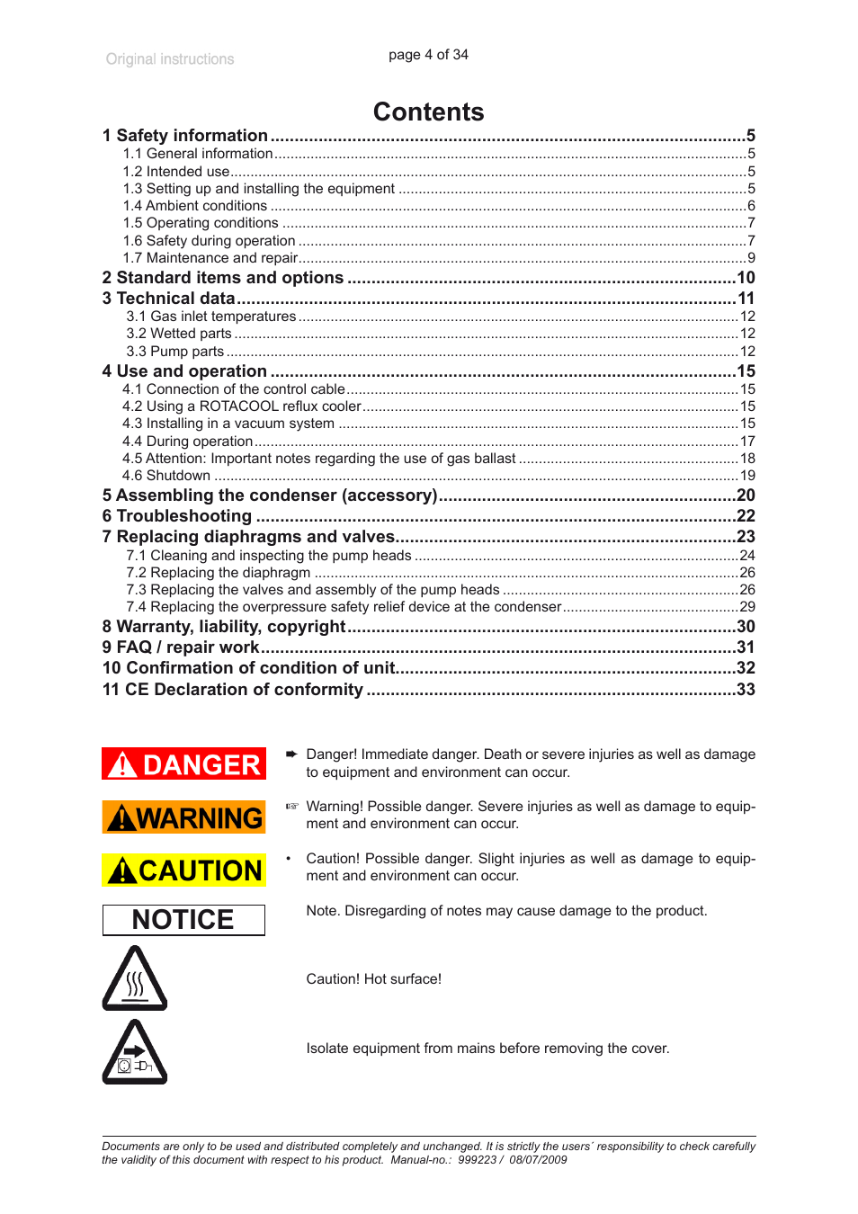 Heidolph ROTAVAC vario control User Manual | Page 4 / 34
