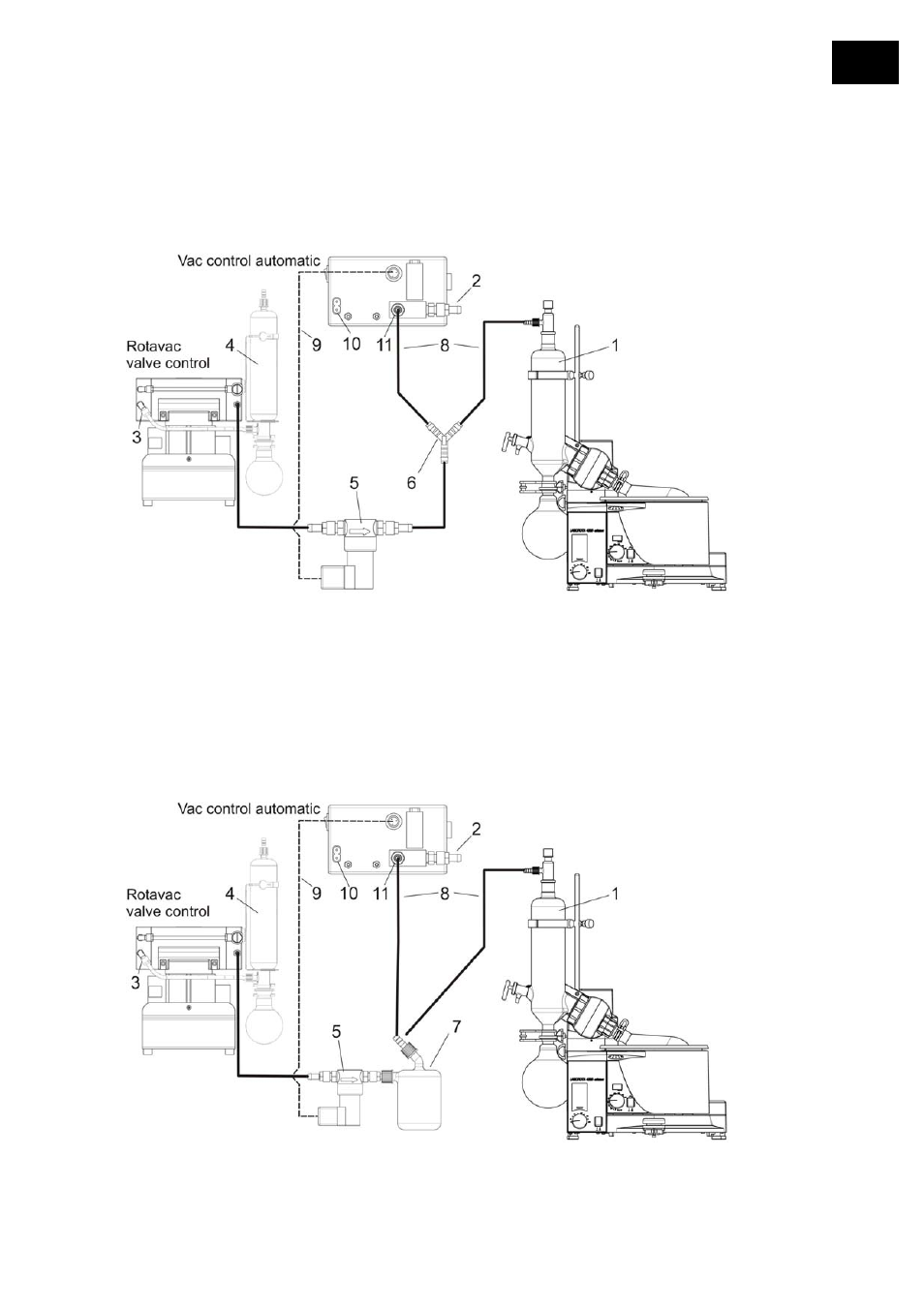11 conexiones de vacío, Conexiones de vacío | Heidolph LABOROTA 4000 eco User Manual | Page 117 / 168