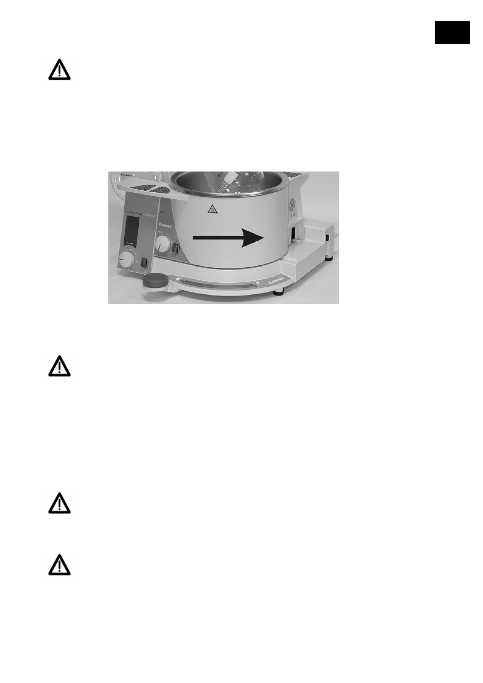 18 desplazamiento del baño caliente, 19 llenado del baño caliente, Desplazamiento del baño caliente | Llenado del baño caliente | Heidolph LABOROTA 4000 eco User Manual | Page 123 / 168
