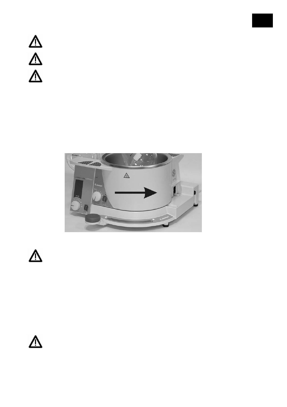 18 verschieben des heizbades, 19 befüllen des heizbades, Verschieben des heizbades | Befüllen des heizbades | Heidolph LABOROTA 4000 eco User Manual | Page 25 / 168
