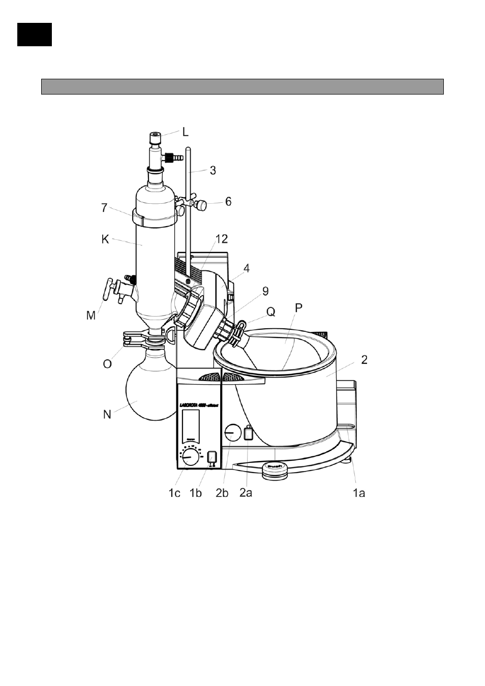 1 aufstellen des gerätes, Aufbau, Aufstellen des gerätes | Heidolph LABOROTA 4000 eco User Manual | Page 8 / 168