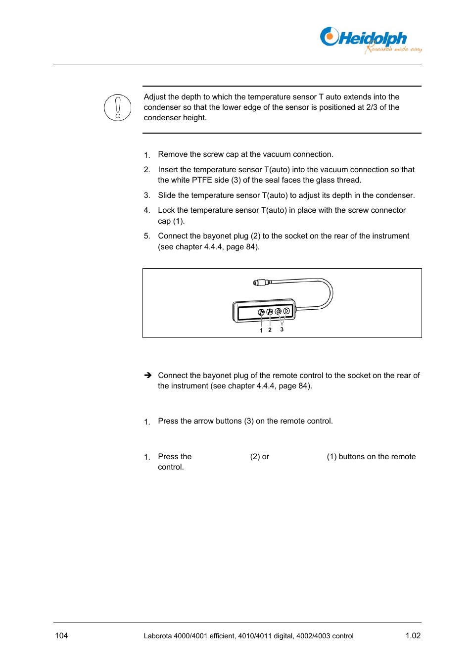 Heidolph LABOROTA 4000 up to 4003 User Manual | Page 106 / 364